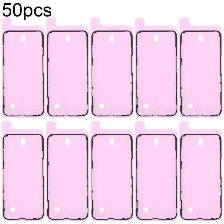 For iPhone 13 mini 50pcs OEM LCD Frame Bezel Waterproof Adhesive Gasket, Airtightness Test Compatible