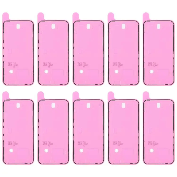 For iPhone 14 10pcs OEM Back Housing Cover Adhesive, Airtightness Test Compatible
