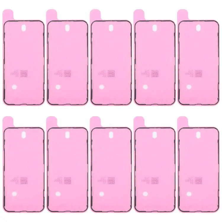 For iPhone 14 10pcs OEM LCD Frame Bezel Waterproof Adhesive Gasket, Airtightness Test Compatible
