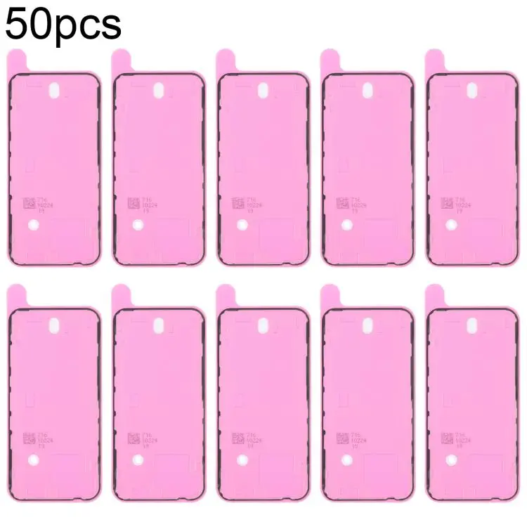 For iPhone 14 50pcs OEM Back Housing Cover Adhesive, Airtightness Test Compatible