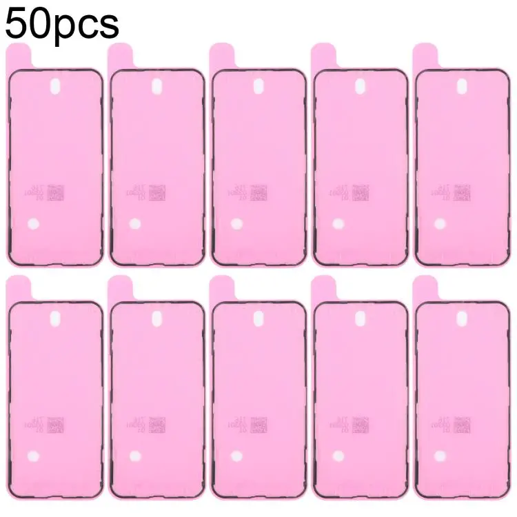 For iPhone 14 50pcs OEM LCD Frame Bezel Waterproof Adhesive Gasket, Airtightness Test Compatible