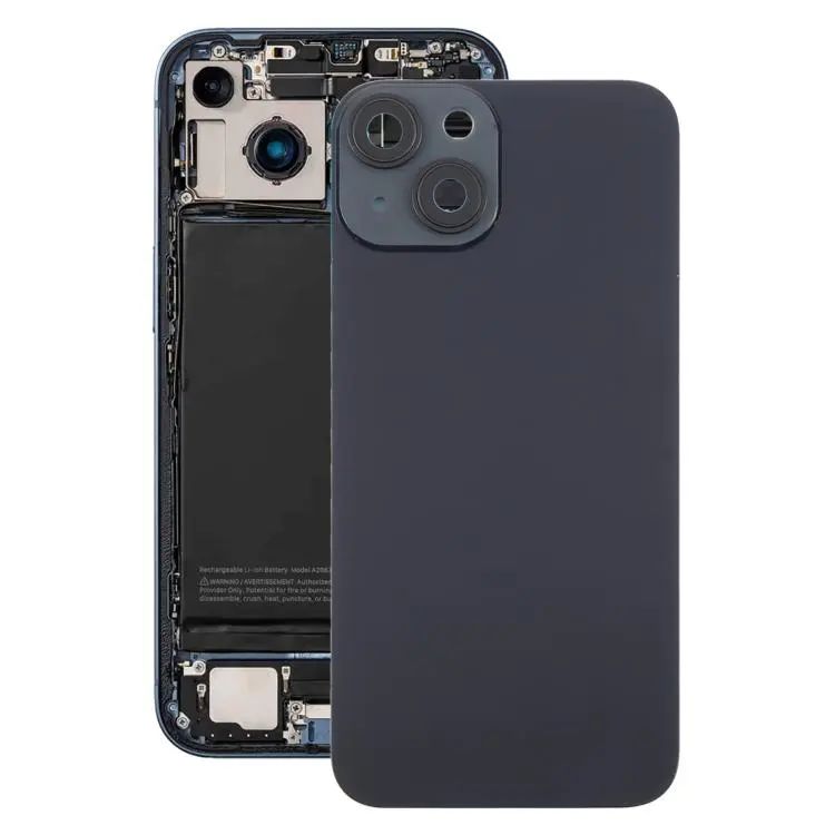 For iPhone 14 China Version Battery Back Cover with Middle Frame(Black)