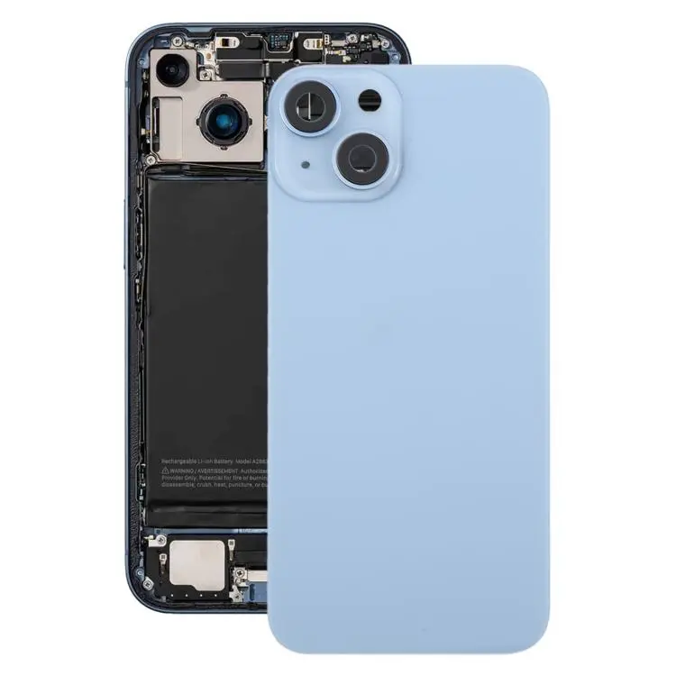 For iPhone 14 China Version Battery Back Cover with Middle Frame(Blue)