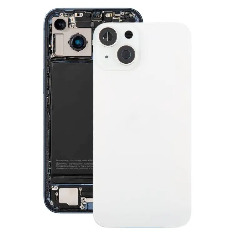 For iPhone 14 China Version Battery Back Cover with Middle Frame(White)