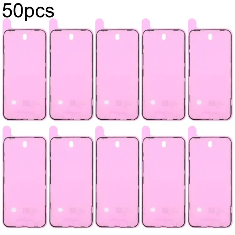 For iPhone 14 Plus 50pcs OEM LCD Frame Bezel Waterproof Adhesive Gasket, Airtightness Test Compatible