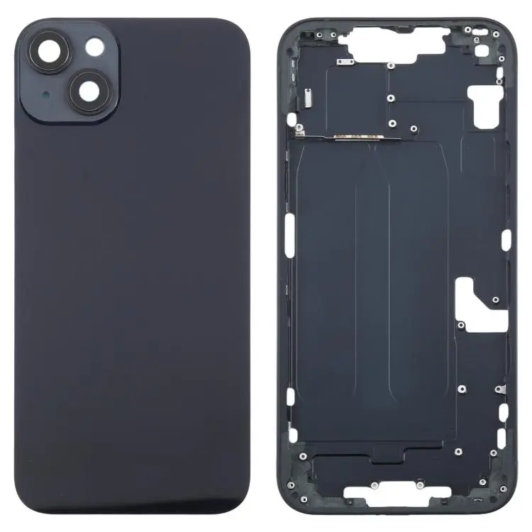 For iPhone 14 Plus China Version Battery Back Cover with Middle Frame(Black)
