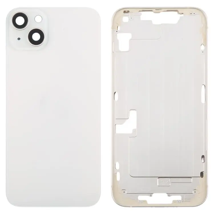 For iPhone 14 Plus China Version Battery Back Cover with Middle Frame(White)