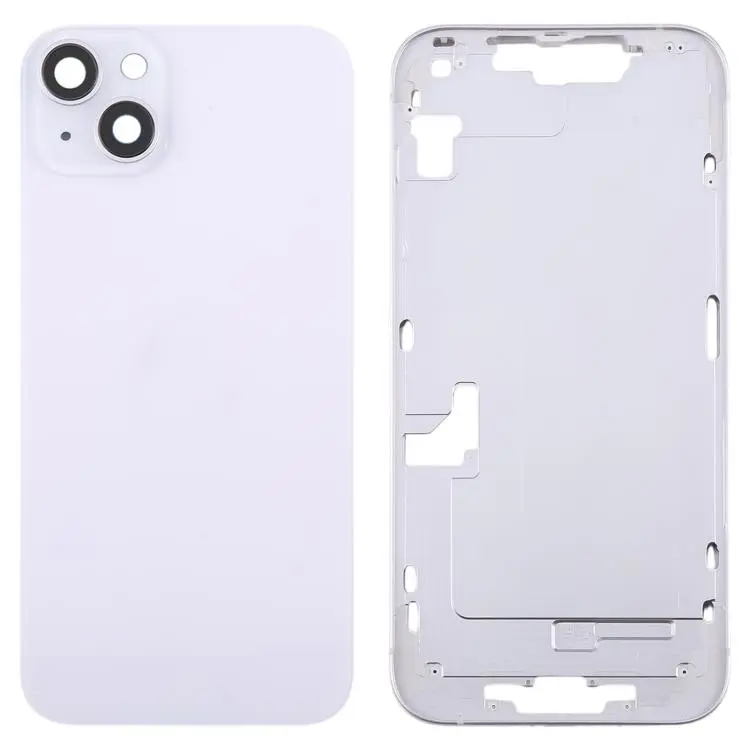 For iPhone 14 Plus EU Version Battery Back Cover with Middle Frame(Purple)