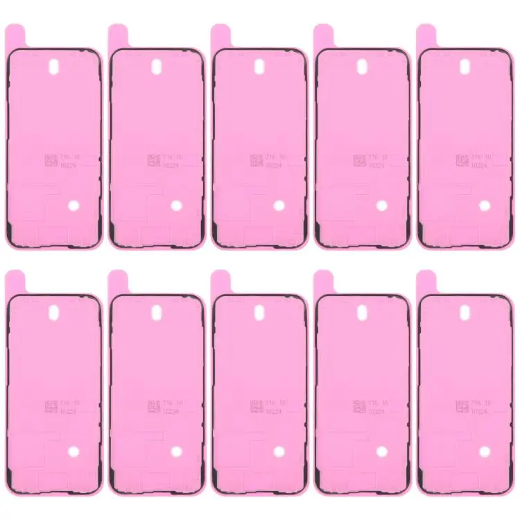 For iPhone 14 Pro 10pcs OEM LCD Frame Bezel Waterproof Adhesive Gasket, Airtightness Test Compatible