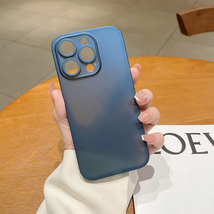 For iPhone 14 Pro Frosted PP Phone Case(Blue)