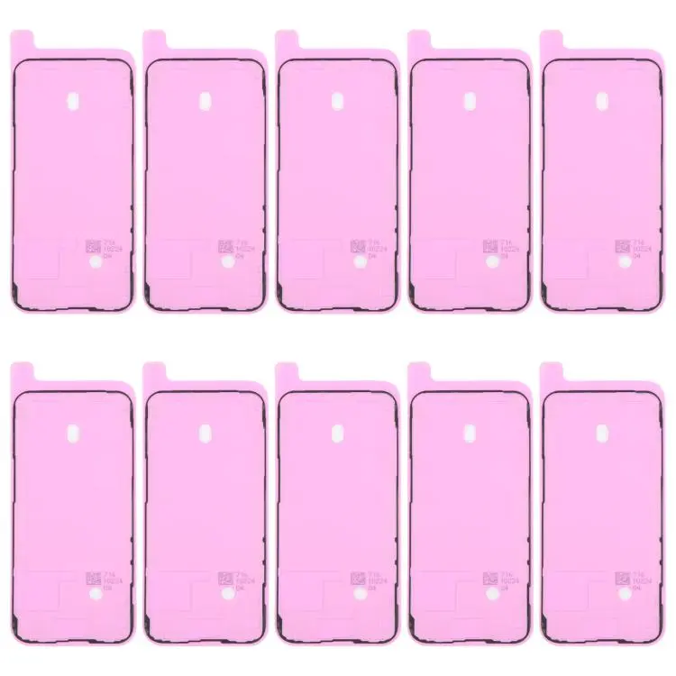 For iPhone 14 Pro Max 10pcs OEM LCD Frame Bezel Waterproof Adhesive Gasket, Airtightness Test Compatible