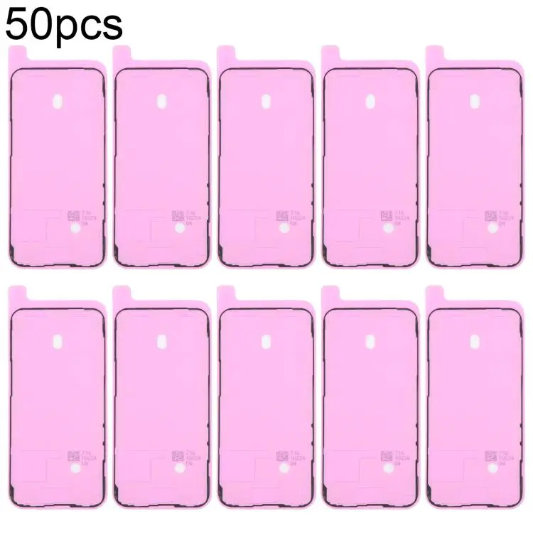 For iPhone 14 Pro Max 50pcs OEM LCD Frame Bezel Waterproof Adhesive Gasket, Airtightness Test Compatible