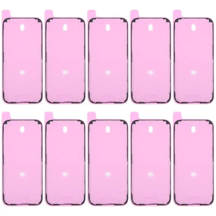 For iPhone 16 Pro 10pcs OEM LCD Frame Bezel Waterproof Adhesive Gasket, Airtightness Test Compatible