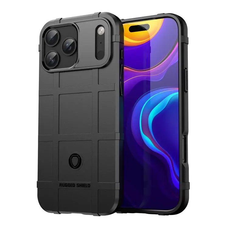 For iPhone 18 Pro Max Full Coverage Shockproof TPU Phone Case(Black)