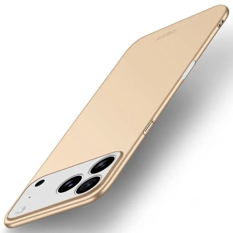 For iPhone 18 Pro Max MOFI Frosted PC Ultra-thin Hard Phone Case(Gold)