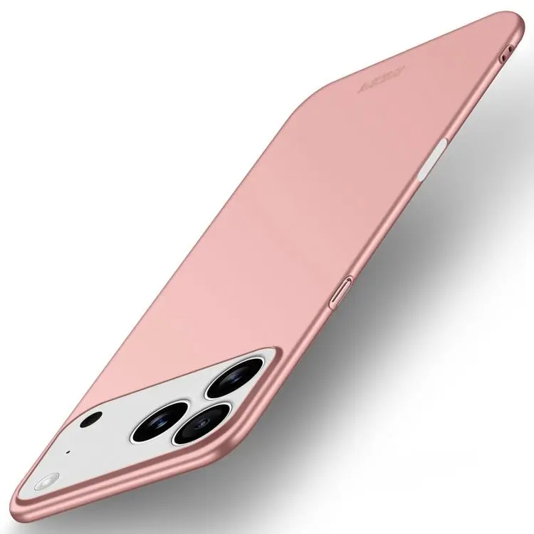 For iPhone 18 Pro Max MOFI Frosted PC Ultra-thin Hard Phone Case(Rose Gold)