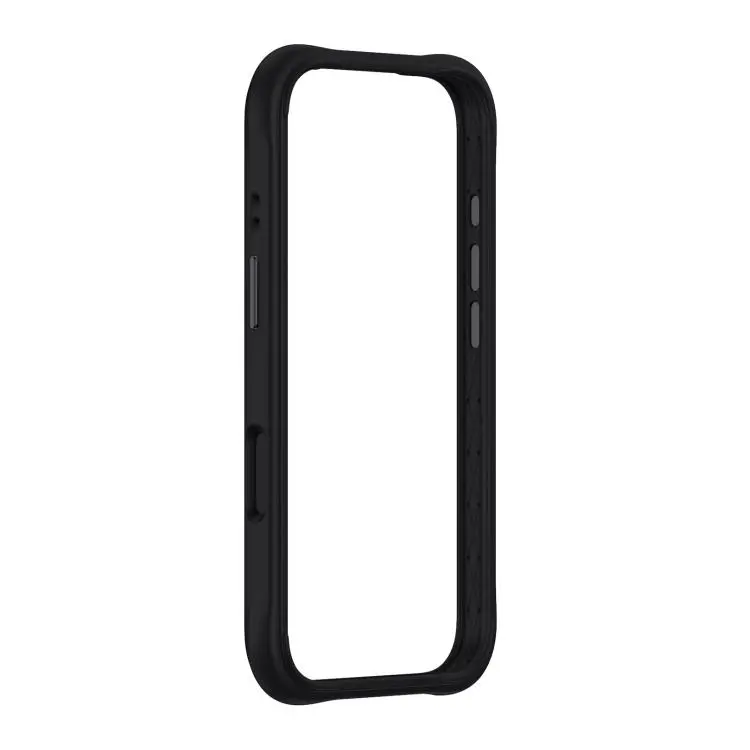For iPhone 18 Pro Max Phone Silicone Frame Bumper(Black)