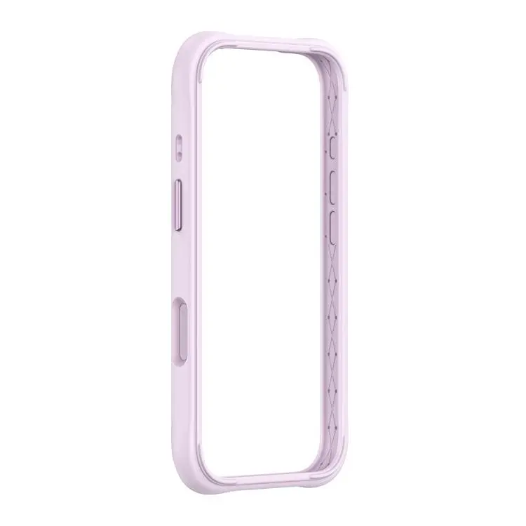 For iPhone 18 Pro Max Phone Silicone Frame Bumper(Morandi Purple)