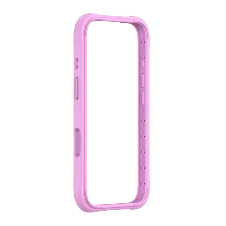 For iPhone 18 Pro Max Phone Silicone Frame Bumper(Purple)