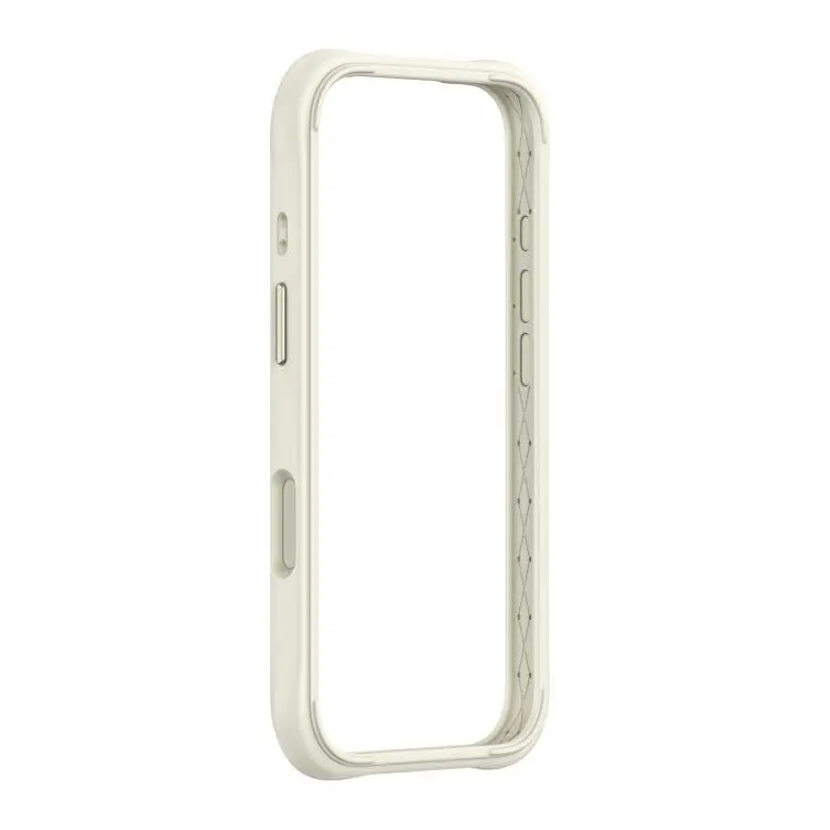 For iPhone 18 Pro Max Phone Silicone Frame Bumper(White)