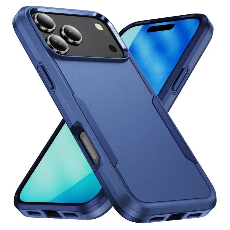 For iPhone 18 Pro Max Pioneer Armor Heavy Duty PC + TPU Phone Case(Blue)