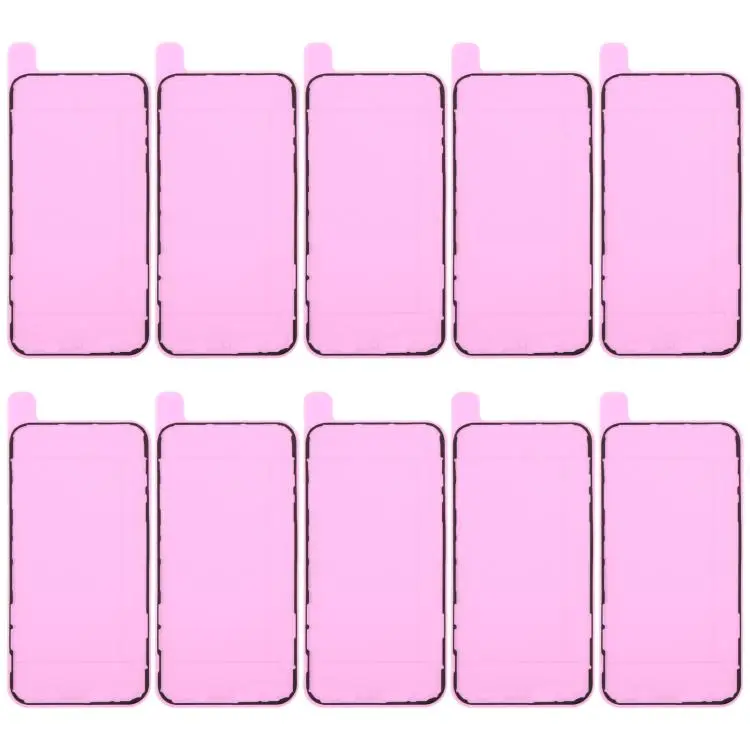 For iPhone XR 10pcs OEM LCD Frame Bezel Waterproof Adhesive Gasket, Airtightness Test Compatible