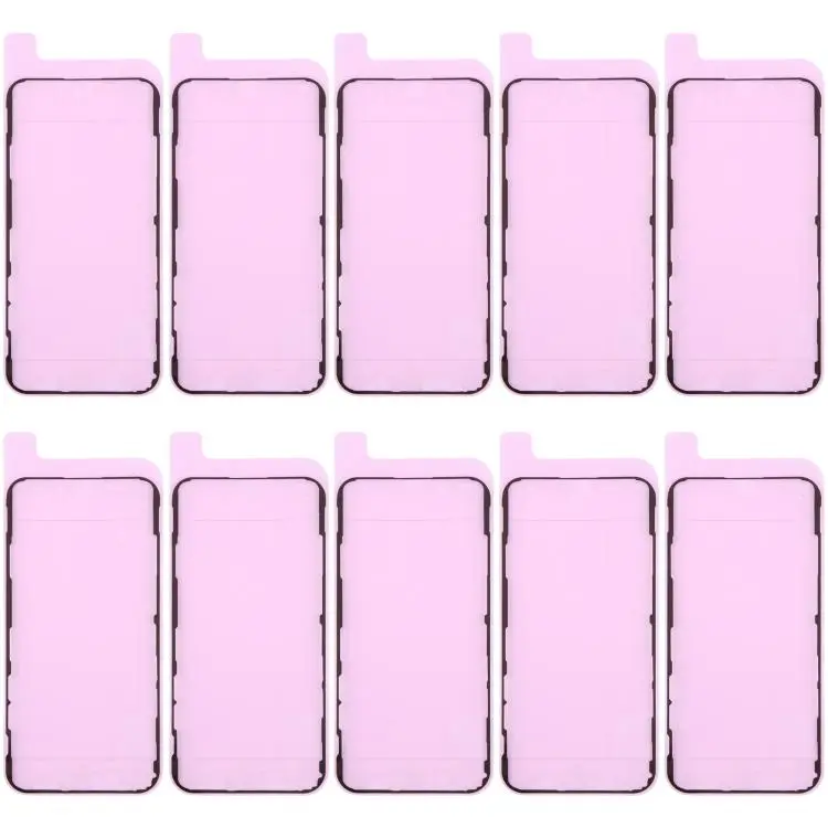For iPhone XS 10pcs OEM LCD Frame Bezel Waterproof Adhesive Gasket, Airtightness Test Compatible