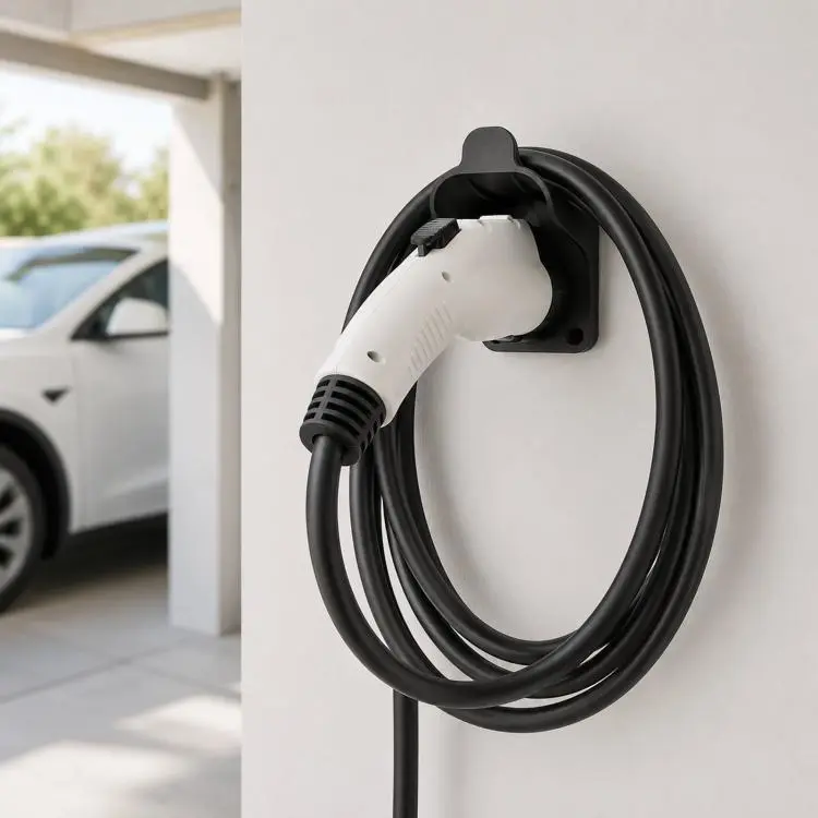 For J1772 US Standard EV Charging Connector & Cable Winder For Charging Pile