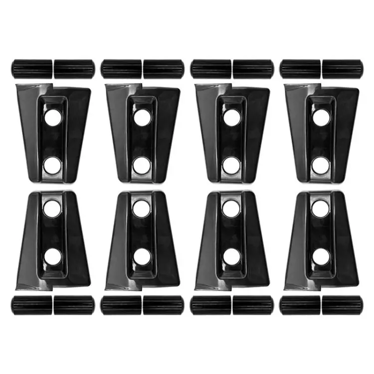 For Jeep Wrangler 8pcs /Set Door Hinges Protective Cover(Black)