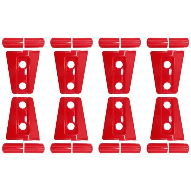For Jeep Wrangler 8pcs /Set Door Hinges Protective Cover(Red)