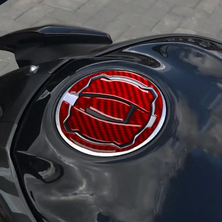 For Kawasaki Z900 6pcs /Set Fuel Tank Cap Stickers(Red)