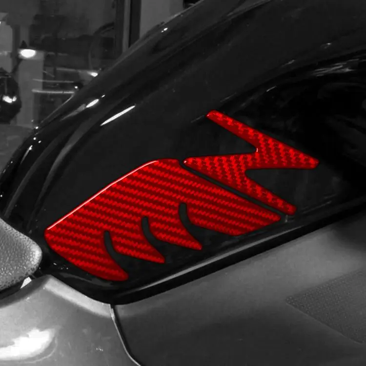 For Kawasaki Z900 6pcs /Set Fuel Tank Decorative Stickers(Red)