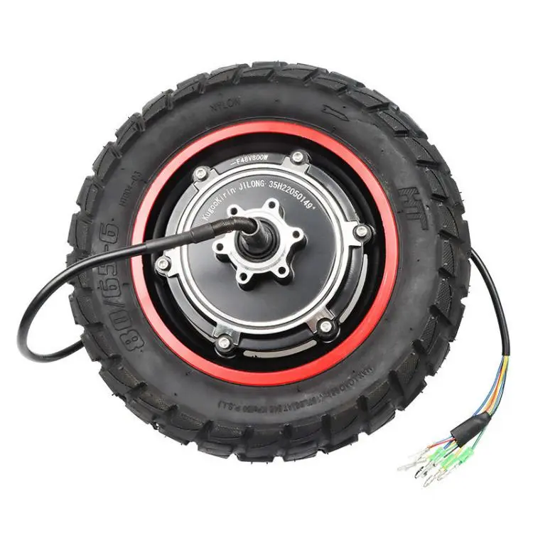 For KUGOO M4 / M4 PRO Electric Scooters Inflatable Off-Road Tire With Rear Wheel Motor Hub, Spec