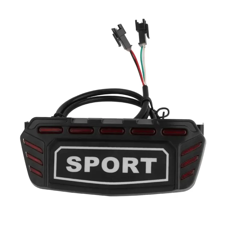 For KUGOO M5 AIMITE Electrical Scooter Rear Tail Light Brake Warning Lights(Black)