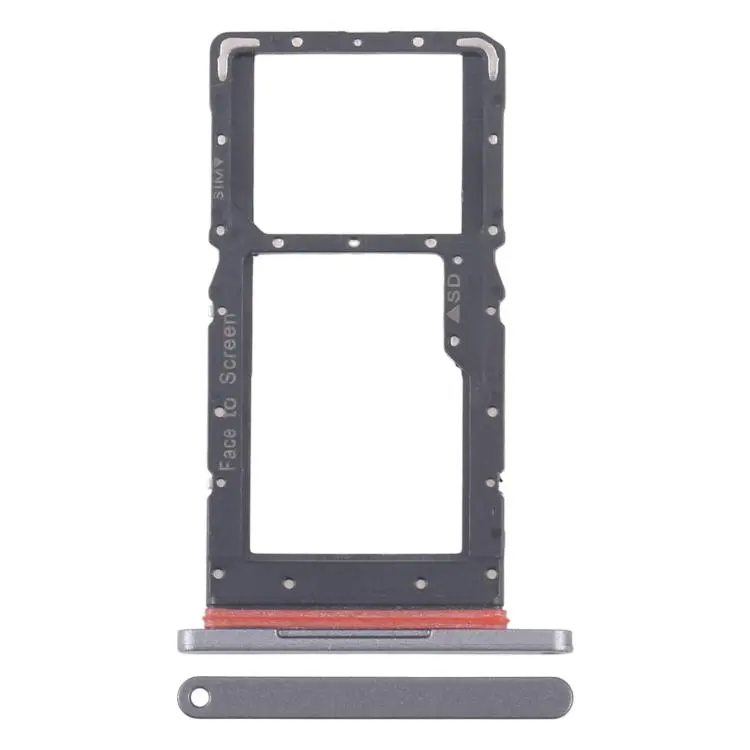 For Lenovo XiaoXin Pad 2024 / Tab M11 / K11 TB330 TB330FU TB330XU 4G Version SIM Card Tray + Micro SD Card Tray (Black)
