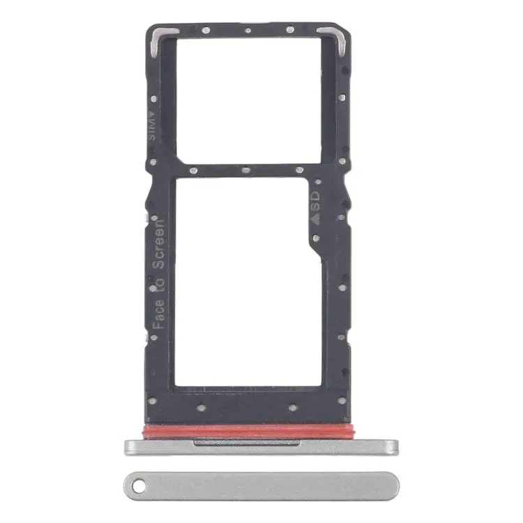 For Lenovo XiaoXin Pad 2024 / Tab M11 / K11 TB330 TB330FU TB330XU 4G Version SIM Card Tray + Micro SD Card Tray (Silver)