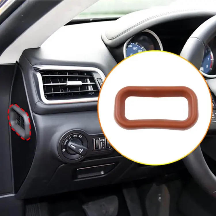 For Maserati Quattroporte/Ghibli Left-Hand Drive Dashboard Side Air Vent Rubber Ring 673002026(Light Brown)