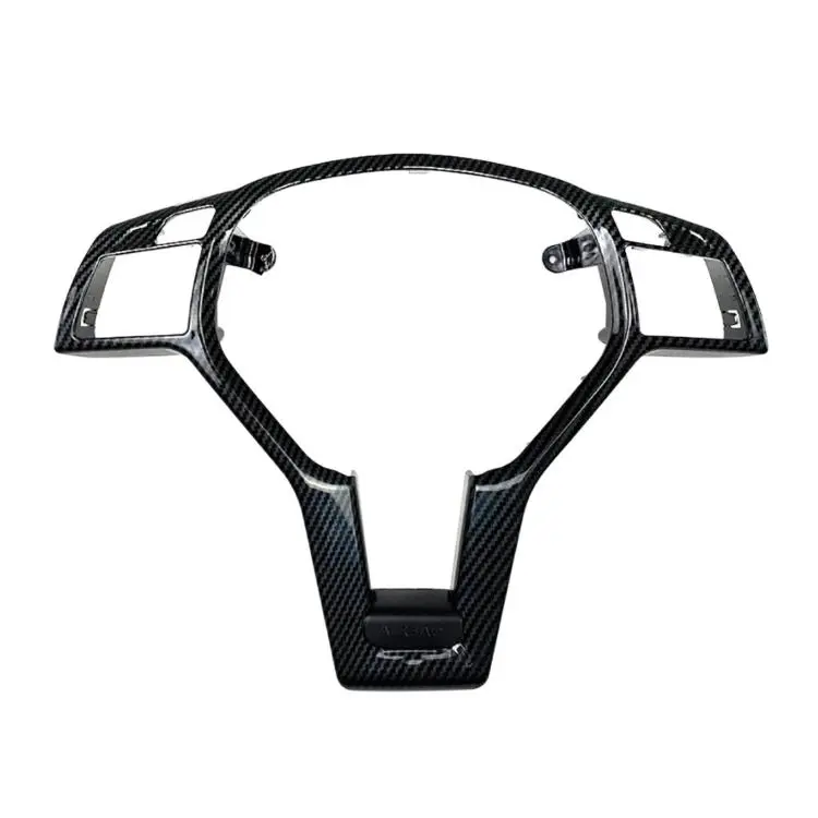 For Mercedes-Benz A W176 / C W204 Steering Wheel Modification Decals(Carbon Fiber Black)