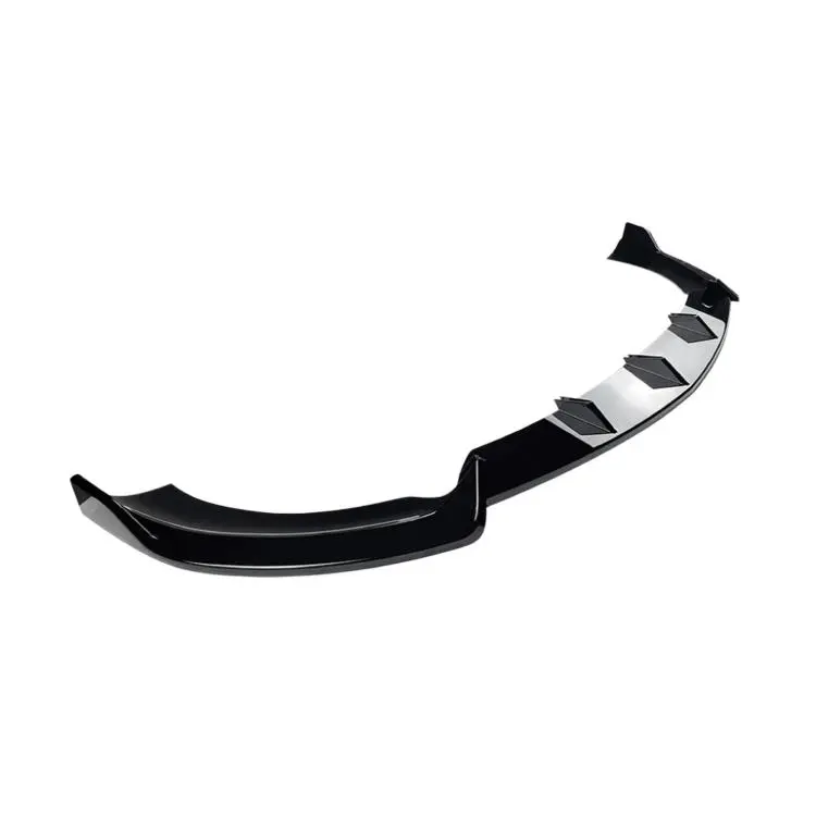 For Mercedes-Benz E-Class W213 E260 E43 AMG 2016-2020 Front Lip Spoiler Body Kit Mod Parts(Black)