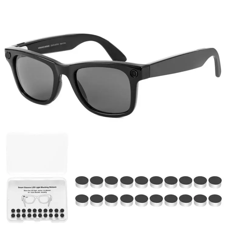For Meta Ray-Ban Wayfarer / Skyler / Headliner 20pcs /Box Smart Glasses Privacy LED Light Stickers(White)