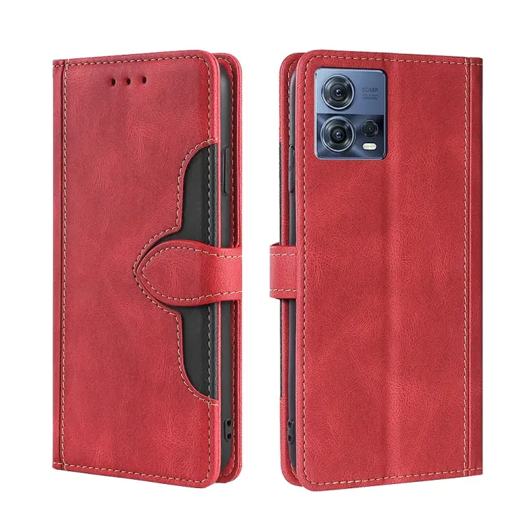 For Motorola Edge S30 Pro 5G/Edge 30 Fusion Skin Feel Magnetic Buckle Leather Phone Case(Red)