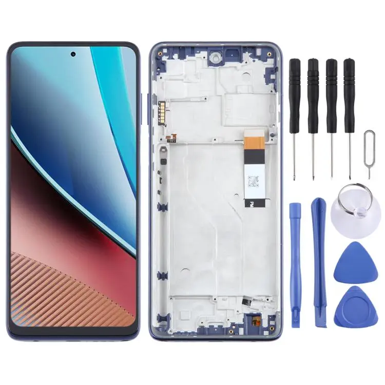 For Motorola Moto G Stylus 2022 4G OEM LCD Screen Digitizer Full Assembly with Frame (Blue)