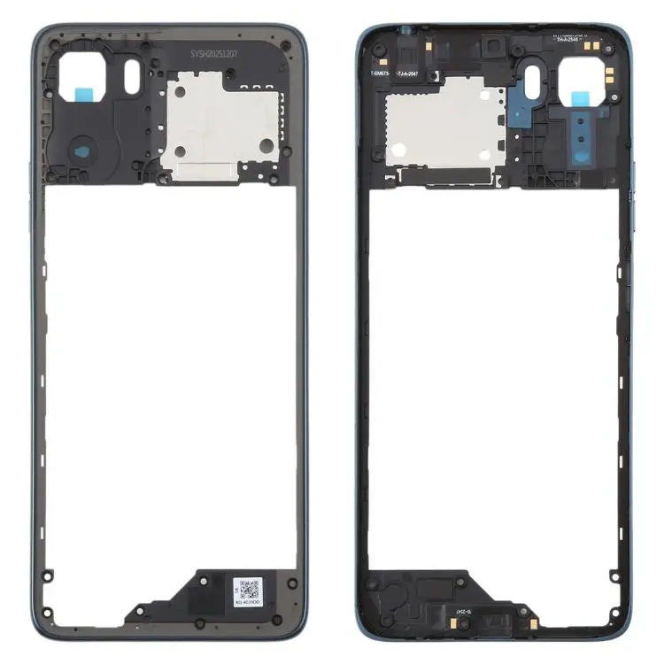 For Motorola Moto G06 Original Middle Frame Bezel Plate (Blue)
