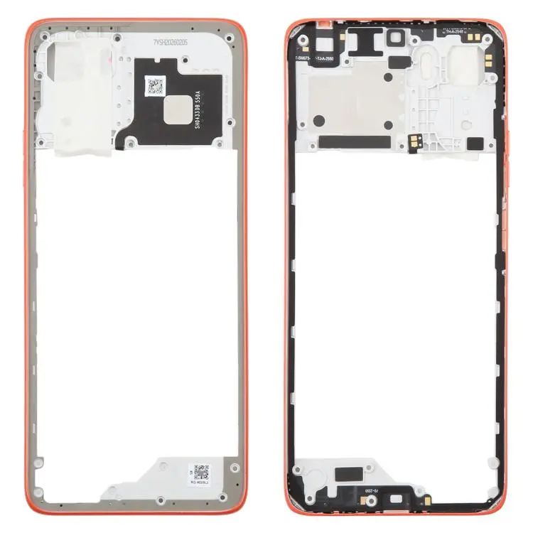 For Motorola Moto G06 Original Middle Frame Bezel Plate (Orange)