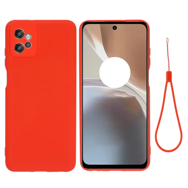 For Motorola Moto G32 4G Solid Color Liquid Silicone Dropproof Full Coverage Protective Case(Red)