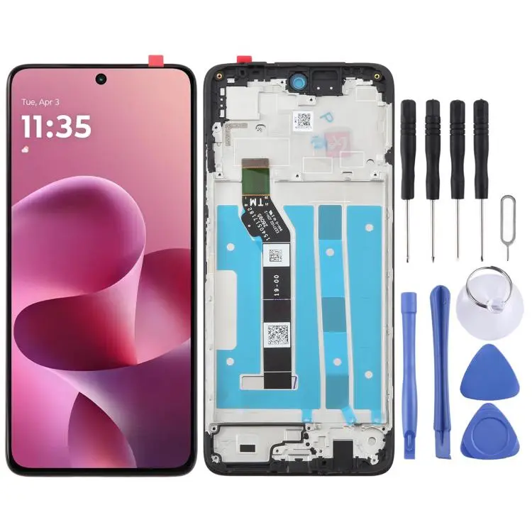 For Motorola Moto G37 Original LCD Screen Digitizer Full Assembly With Frame