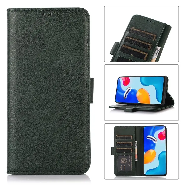For Motorola Moto G72 Cow Texture Flip Leather Phone Case(Green)