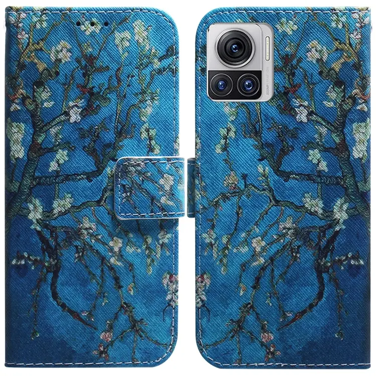 For Motorola Moto X30 Pro 5G / Edge 30 Ultra Coloured Drawing Leather Phone Case(Apricot)