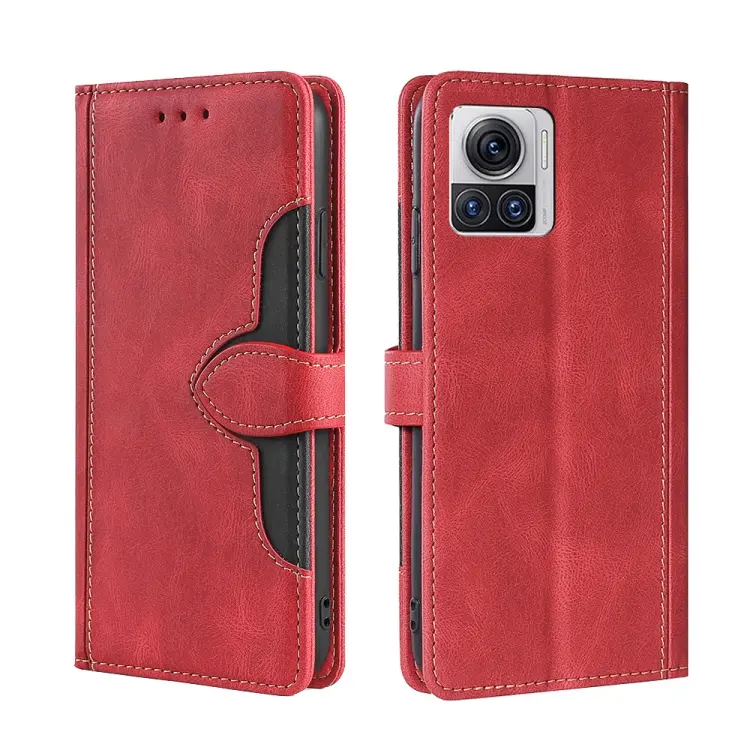 For Motorola Moto X30 Pro 5G / Edge 30 Ultra Skin Feel Magnetic Buckle Leather Phone Case(Red)