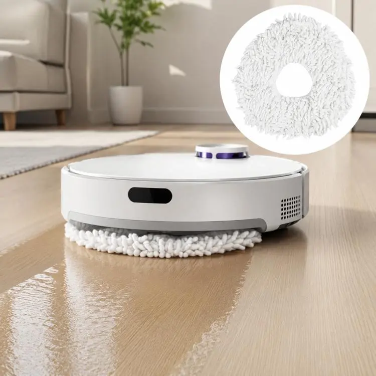 For Narwal J5 Robot Vacuum Cleaner Replacement Parts, White Mop Pad